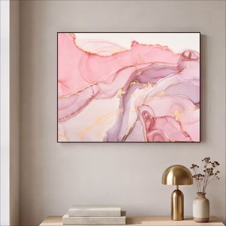 Art Frame - Goud - Marmer - Roze — 3