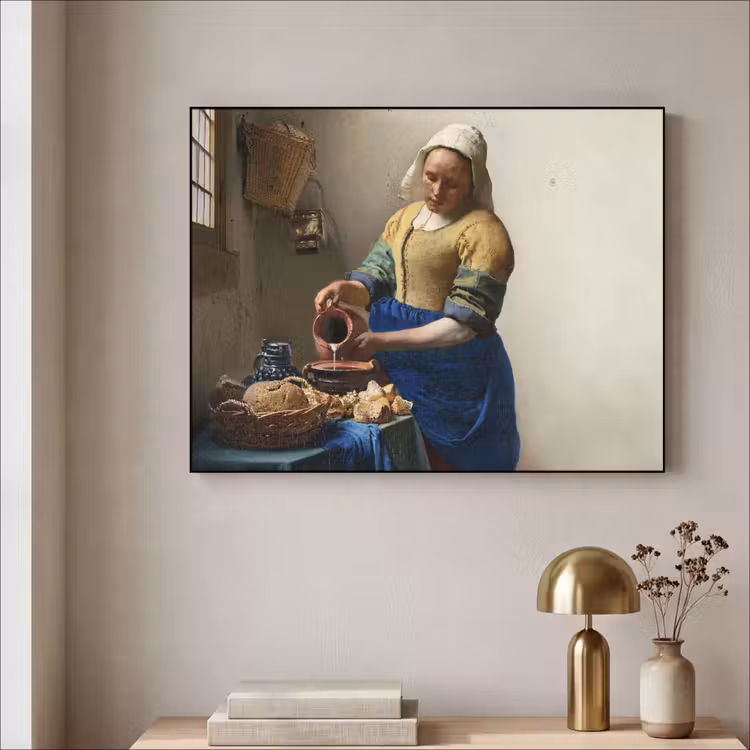 Art Frame - Het melkmeisje - Kunst - Oude meesters - Vermeer — 3