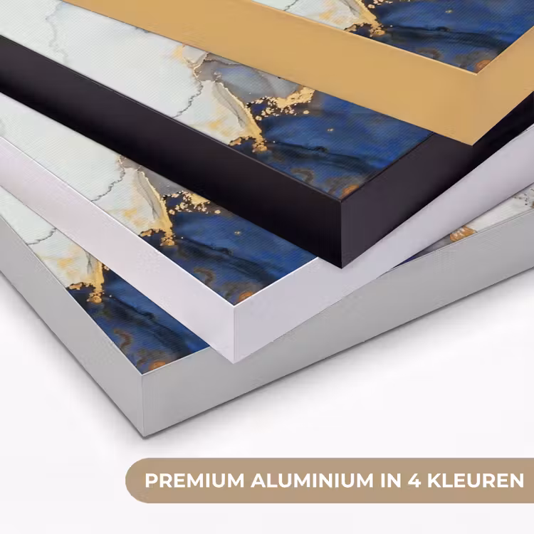 Art Frame - Marmer - Blauw - Goud — 5