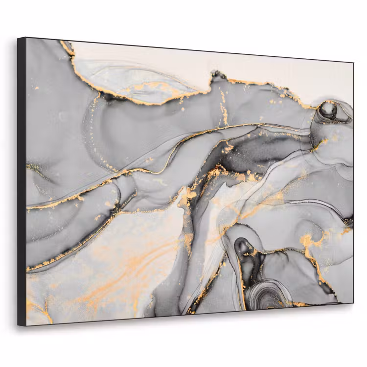 Art Frame - Marmer - Goud - Grijs — 1