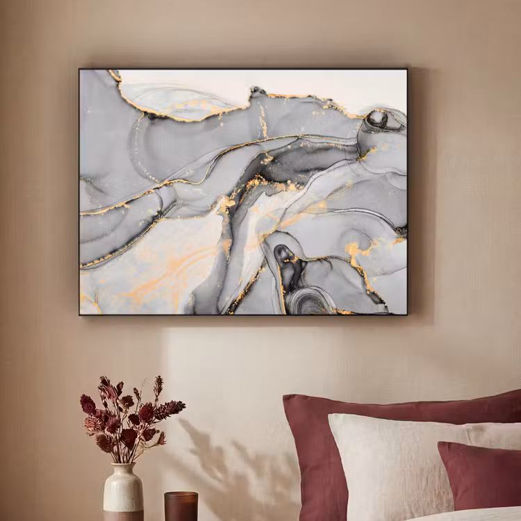 Art Frame - Marmer - Goud - Grijs — 2