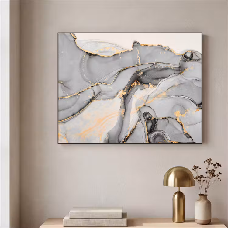 Art Frame - Marmer - Goud - Grijs — 3