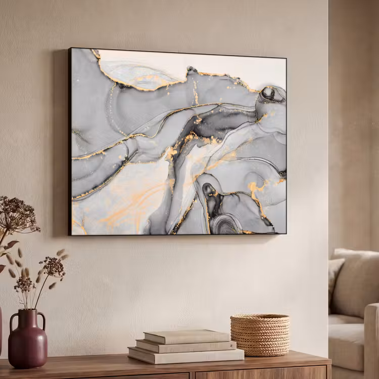 Art Frame - Marmer - Goud - Grijs — 4