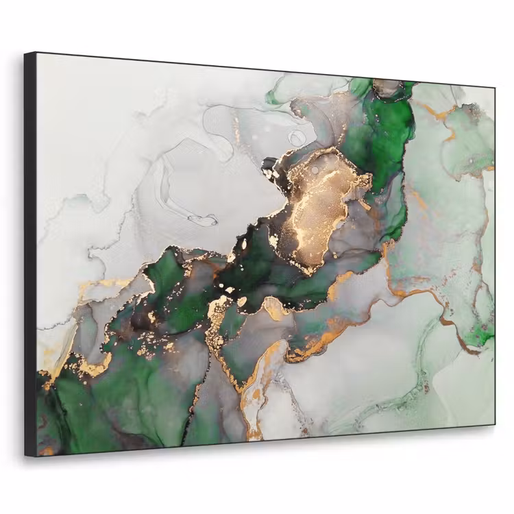 Art Frame - Marmer - Goud - Groen - Luxe — 1