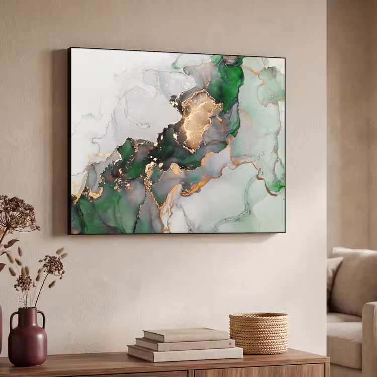 Art Frame - Marmer - Goud - Groen - Luxe — 4