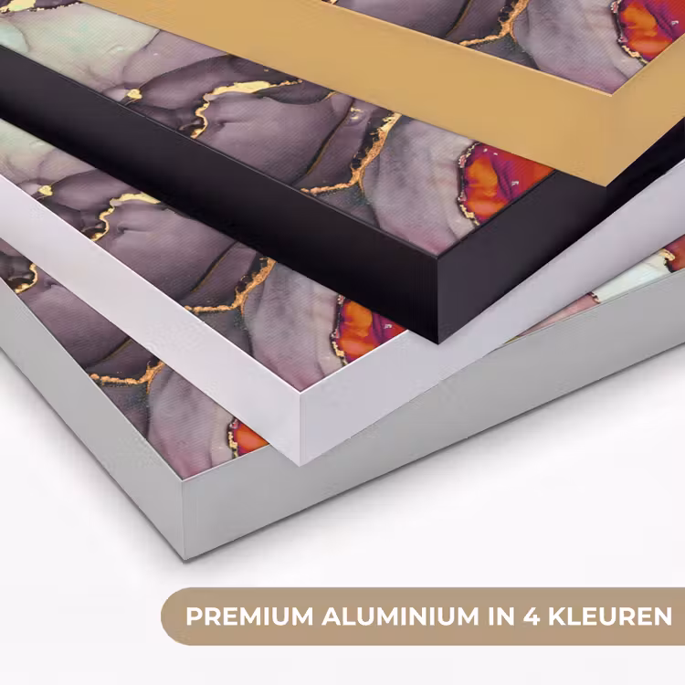 Art Frame - Marmer - Rood - Paars - Goud — 5