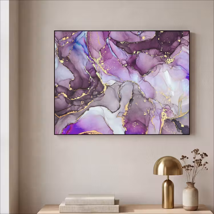Art Frame - Marmer - Roze - Paars - Gold — 3