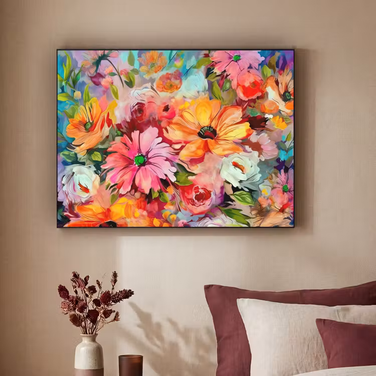Art Frame - Bloemen - Kleurrijk - Kunst - Olieverf — 2