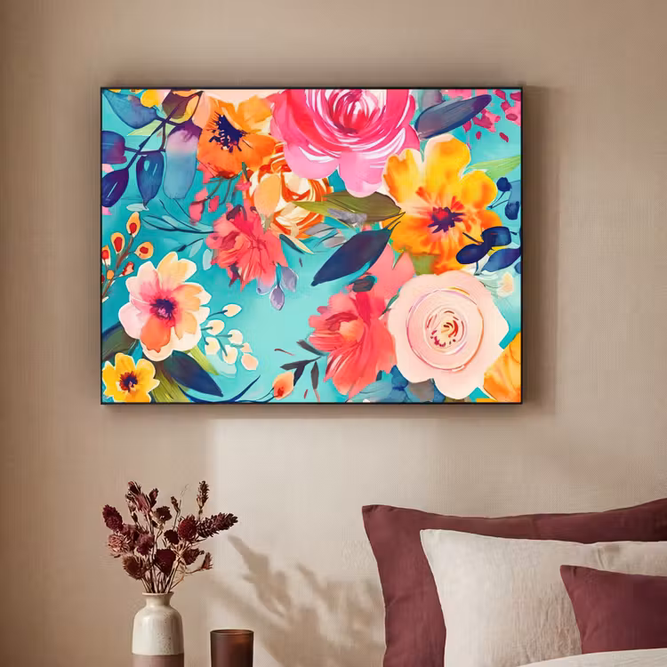 Art Frame - Bloemen - Olieverf - Kleurrijk - Natuur — 2