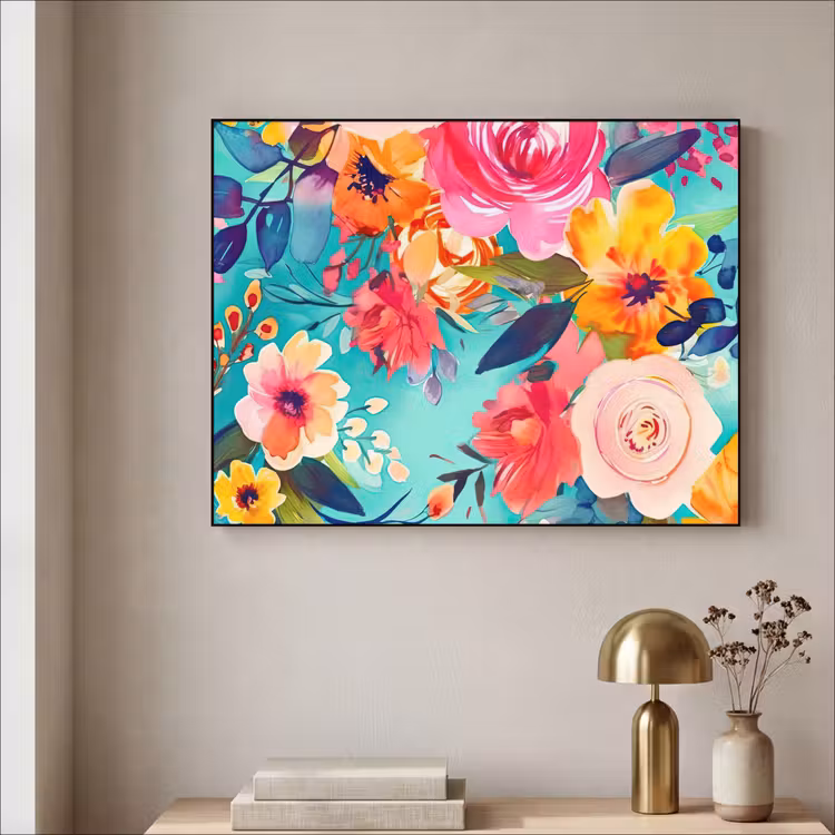Art Frame - Bloemen - Olieverf - Kleurrijk - Natuur — 3