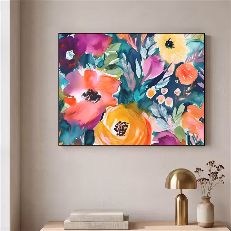 Art Frame - Bloemen - Olieverf - Kunst - Natuur — 3