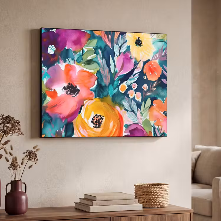 Art Frame - Bloemen - Olieverf - Kunst - Natuur — 4