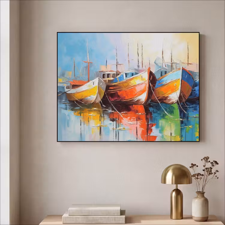 Art Frame - Boten - Kunst - Kleuren - Schilderij — 3