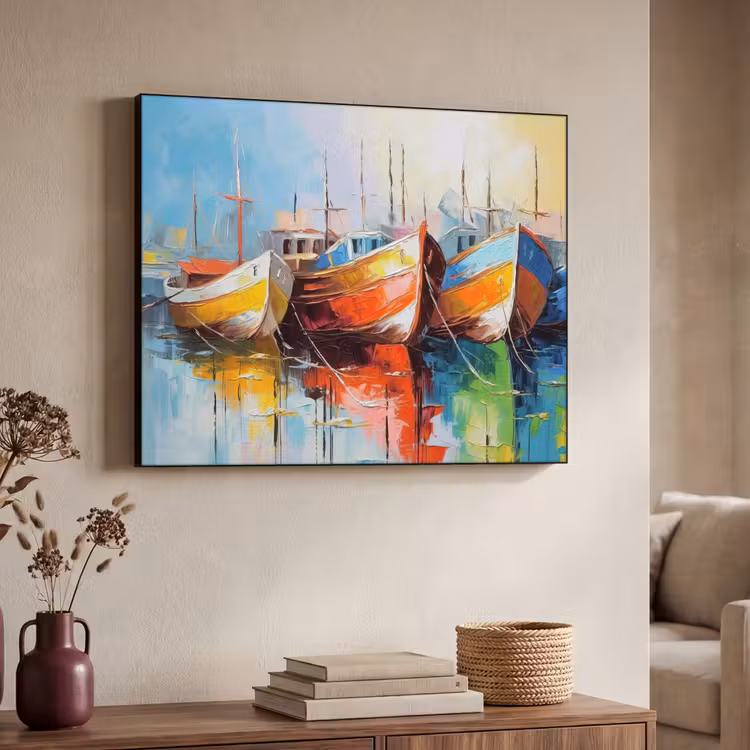 Art Frame - Boten - Kunst - Kleuren - Schilderij — 4