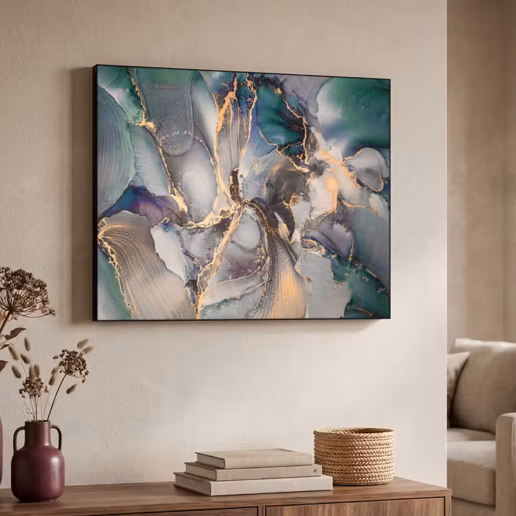 Art Frame - Goud - Blauw - Marmer — 4