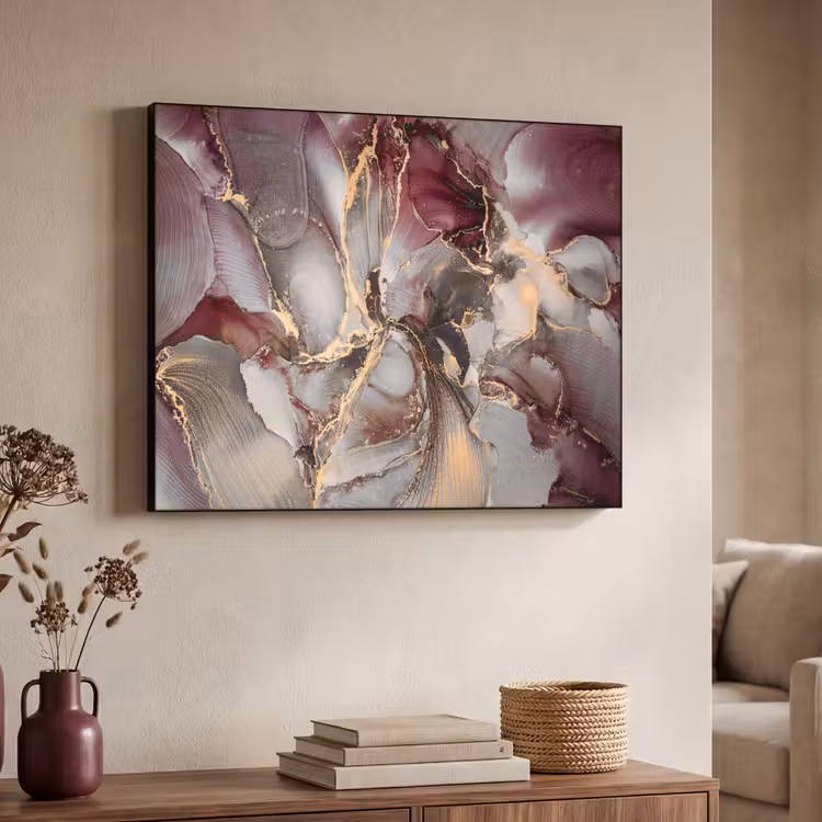 Art Frame - Goud - Marmer - Paars — 4