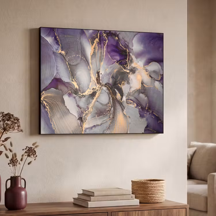Art Frame - Goud - Paars - Marmer — 4