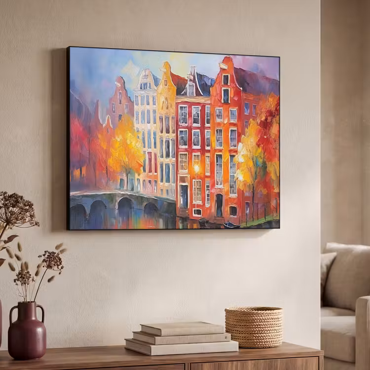 Art Frame - Grachtenpanden - Kunst - Schilderij - Amsterdam — 4