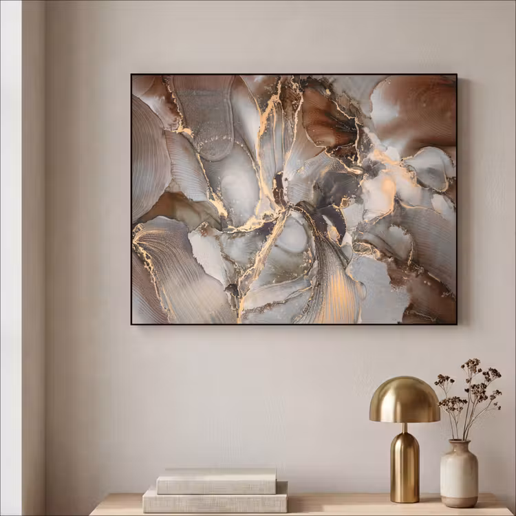Art Frame - Grijs - Goud - Marmer - Marmerlook — 3
