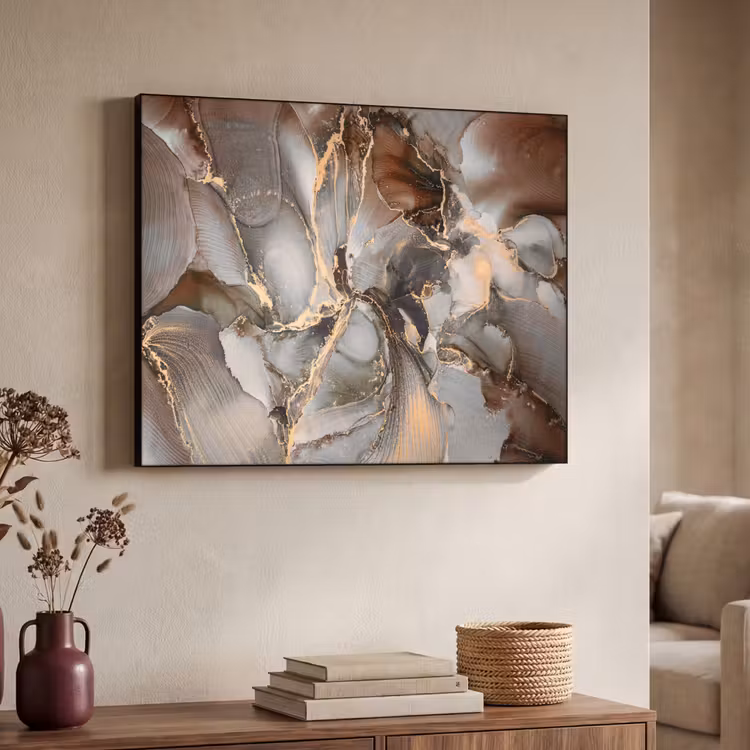 Art Frame - Grijs - Goud - Marmer - Marmerlook — 4