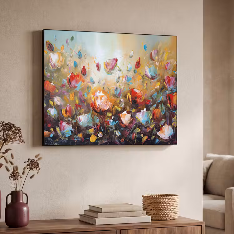 Art Frame - Bloemen - Kunst - Natuur - Olieverf — 4