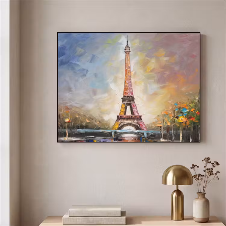 Art Frame - Eiffeltoren - Schilderij - Olieverf - Parijs — 3