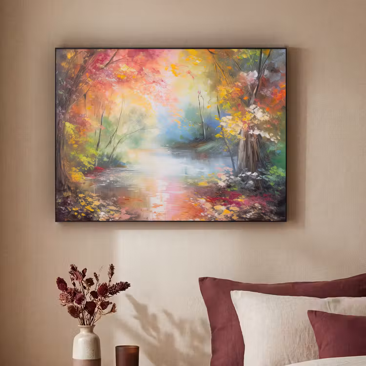 Art Frame - Landschap - Olieverf - Kleurrijk - Natuur — 2