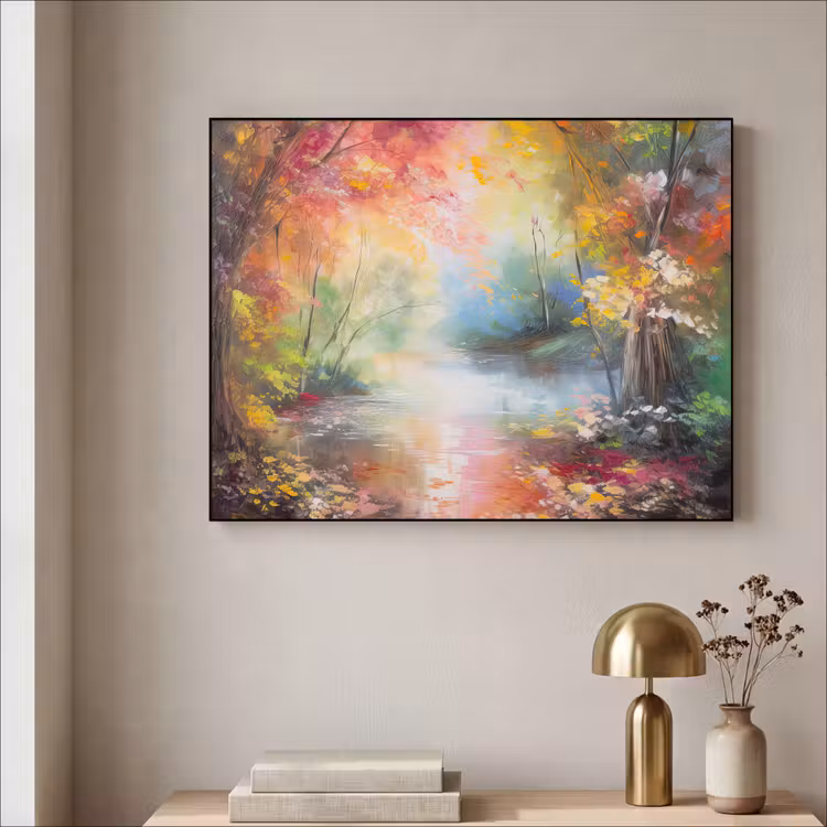 Art Frame - Landschap - Olieverf - Kleurrijk - Natuur — 3