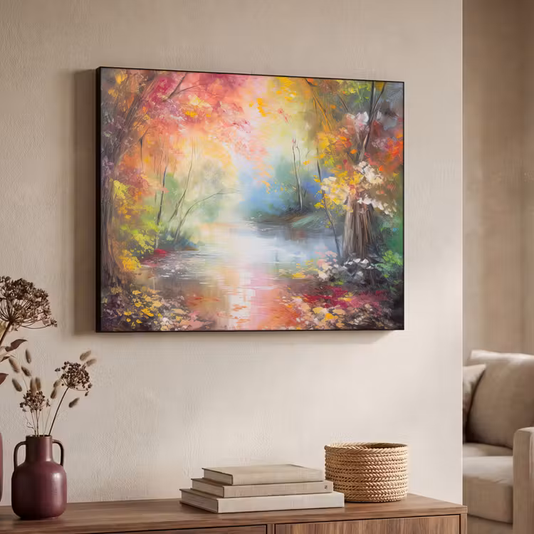 Art Frame - Landschap - Olieverf - Kleurrijk - Natuur — 4