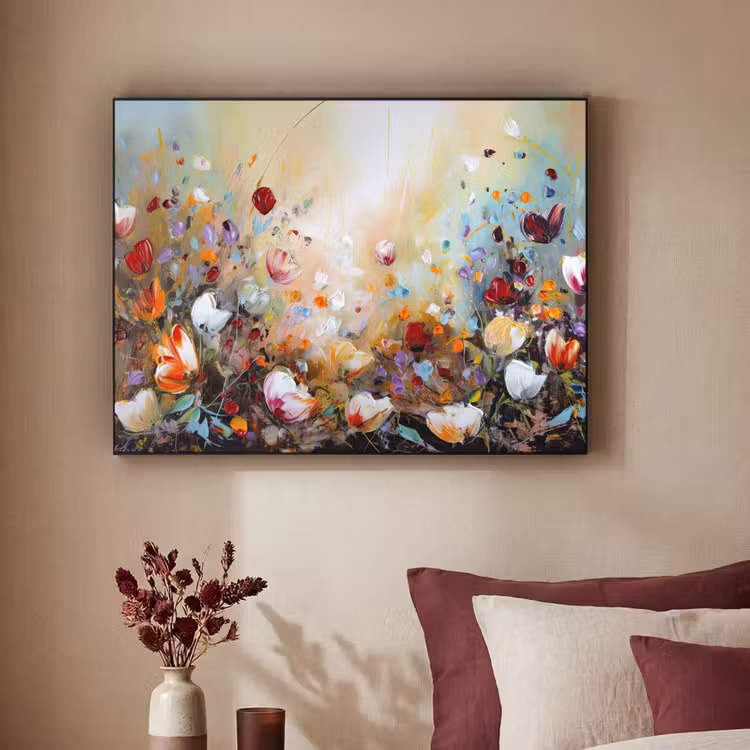 Art Frame - Olieverf - Bloemen - Kleurrijk - Natuur — 2