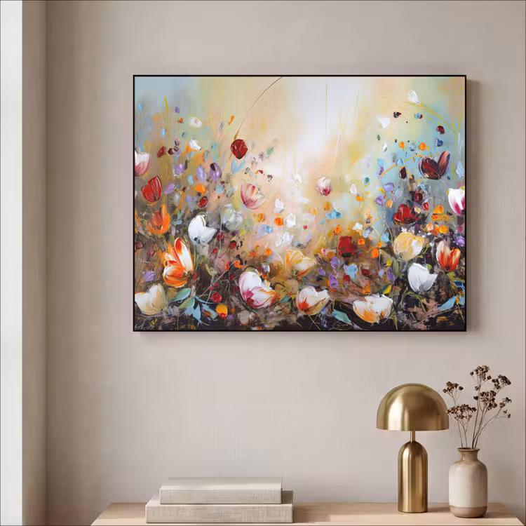 Art Frame - Olieverf - Bloemen - Kleurrijk - Natuur — 3