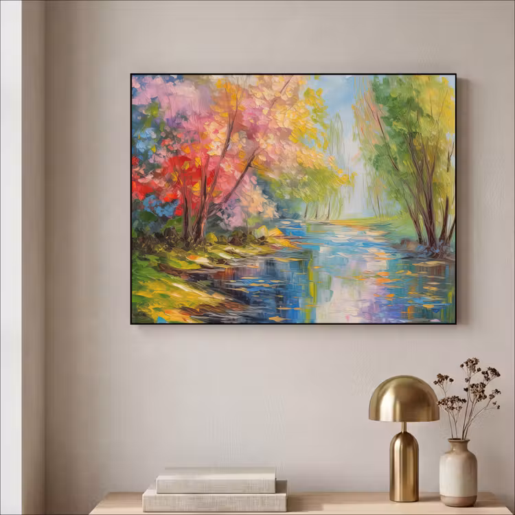 Art Frame - Olieverf - Landschap - Natuur - Kleurrijk — 3