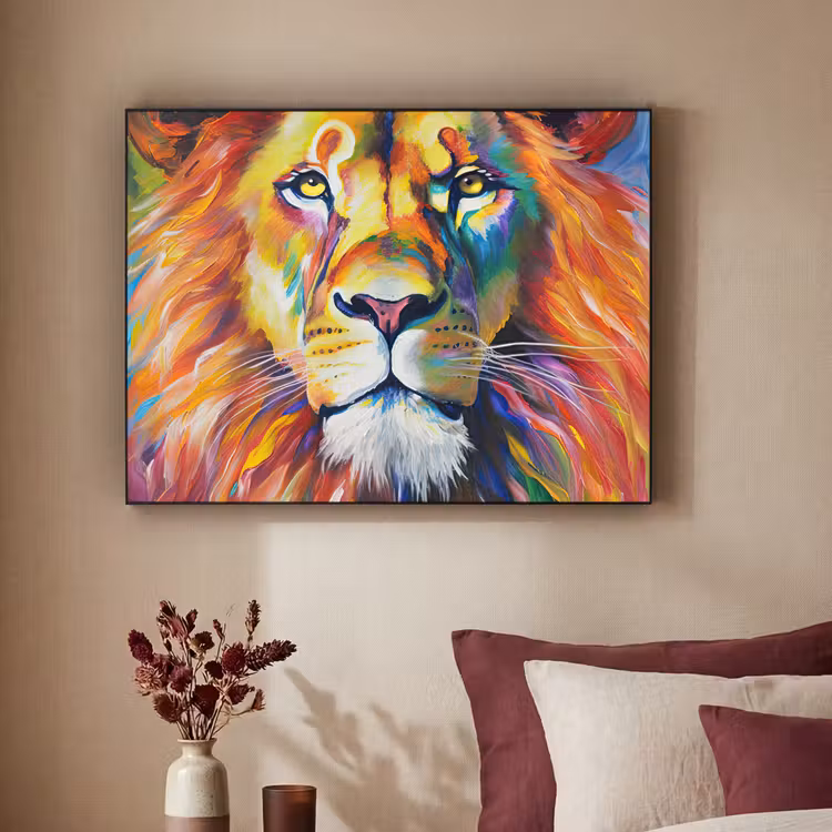Art Frame - Leeuw - Olieverf - Kunst - Dieren — 2