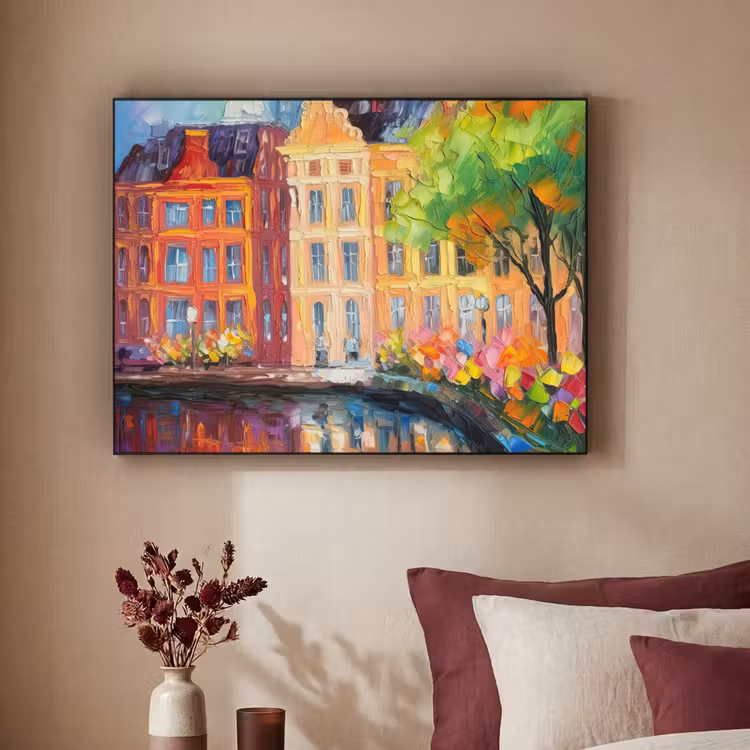 Art Frame - Olieverf - Amsterdam - Kunst - Kleurrijk — 2