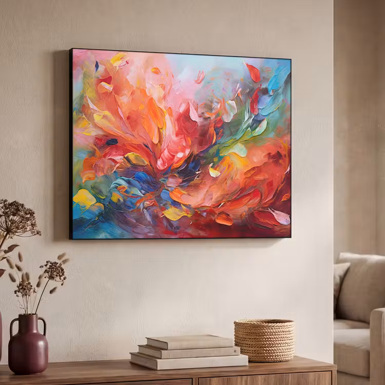 Art Frame - Olieverf - Kunst - Abstract - Kleurrijk — 4