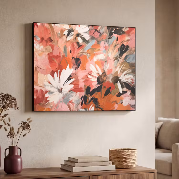 Art Frame - Bloemen - Kunst - Abstract - Verf — 4