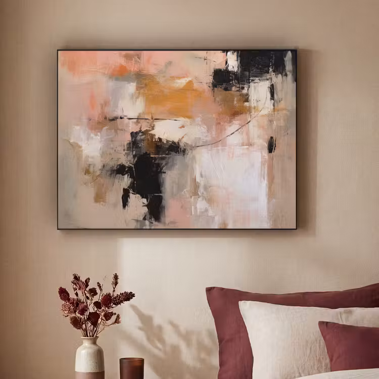 Art Frame - Kunst - Abstract - Beige - Verf — 2