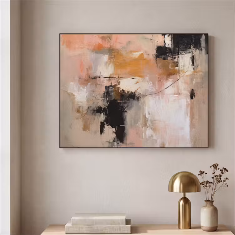 Art Frame - Kunst - Abstract - Beige - Verf — 3