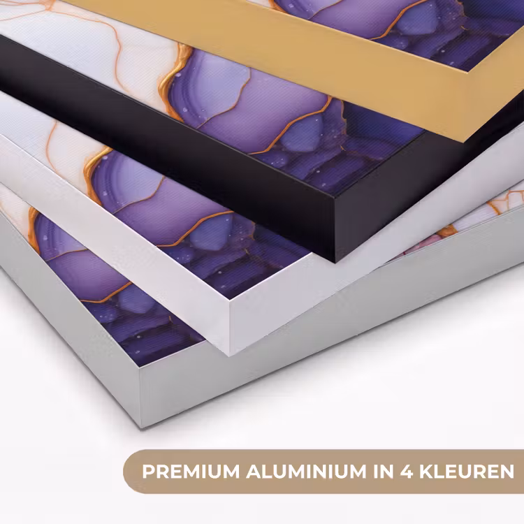 Art Frame - Marmer - Paars - Lila - Goud — 5