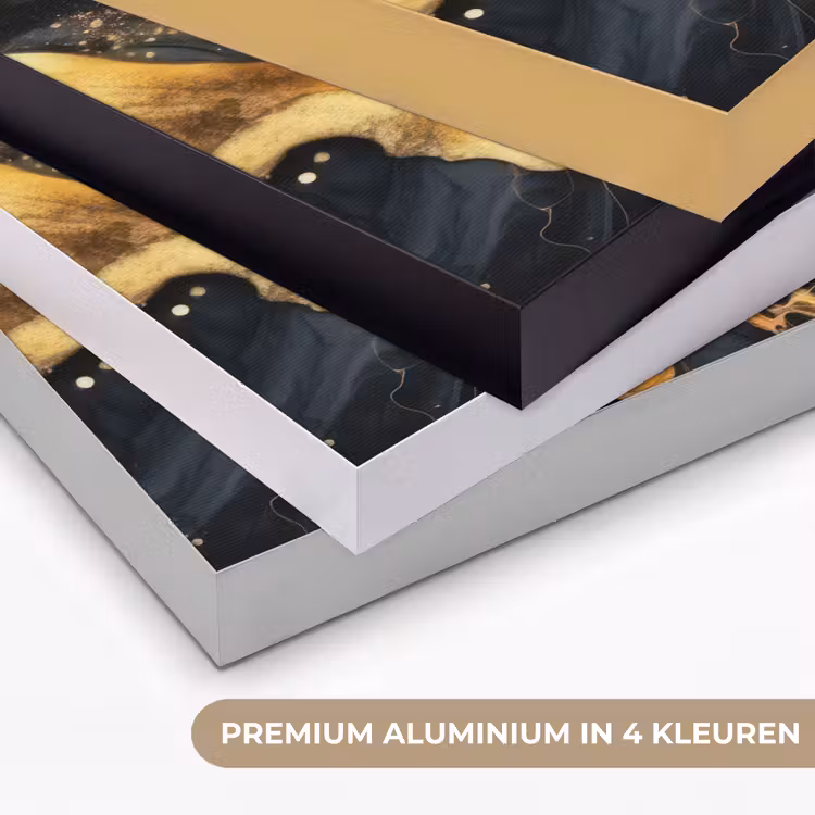 Art Frame - Marmer - Goud - Zwart - Abstract - Modern — 5