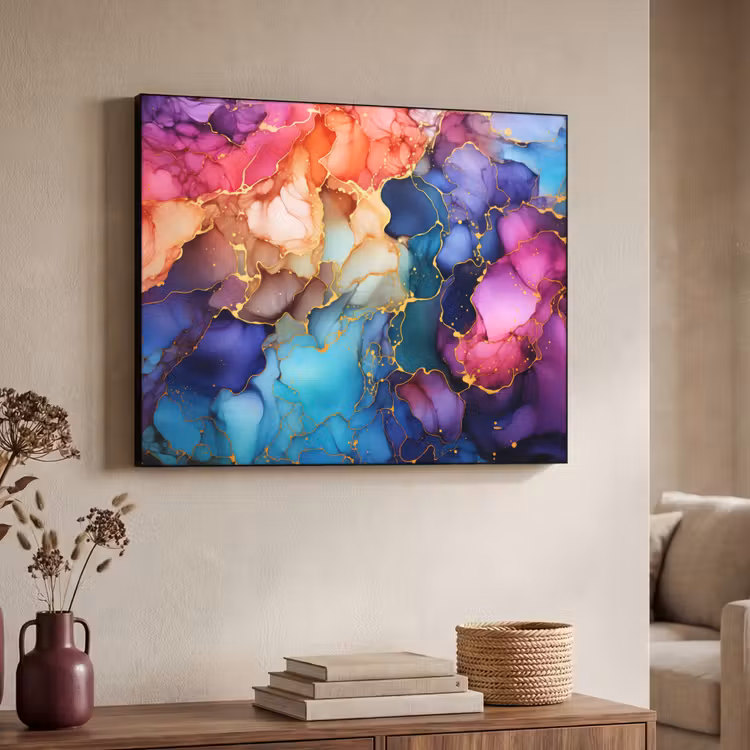 Art Frame - Marmer - Kleurrijk - Kleuren - Abstract — 4