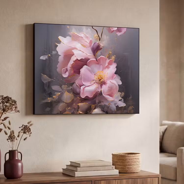 Art Frame - Bloemen - Roze - Stilleven - Kunst — 4
