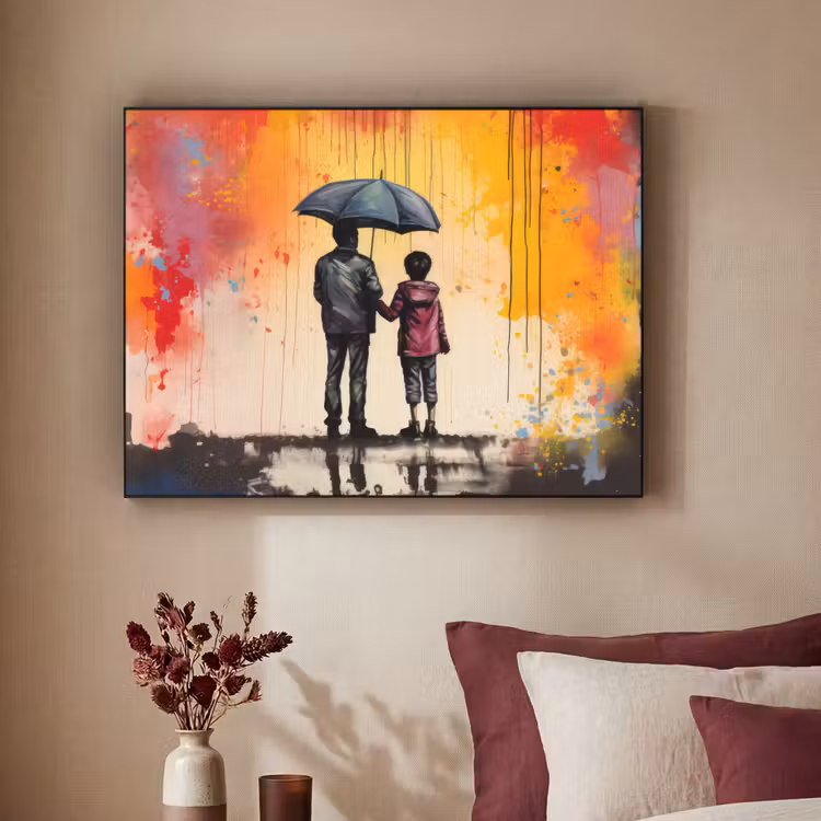 Art Frame - Graffiti - Paraplu - Mensen - Kleuren - Kunst — 2