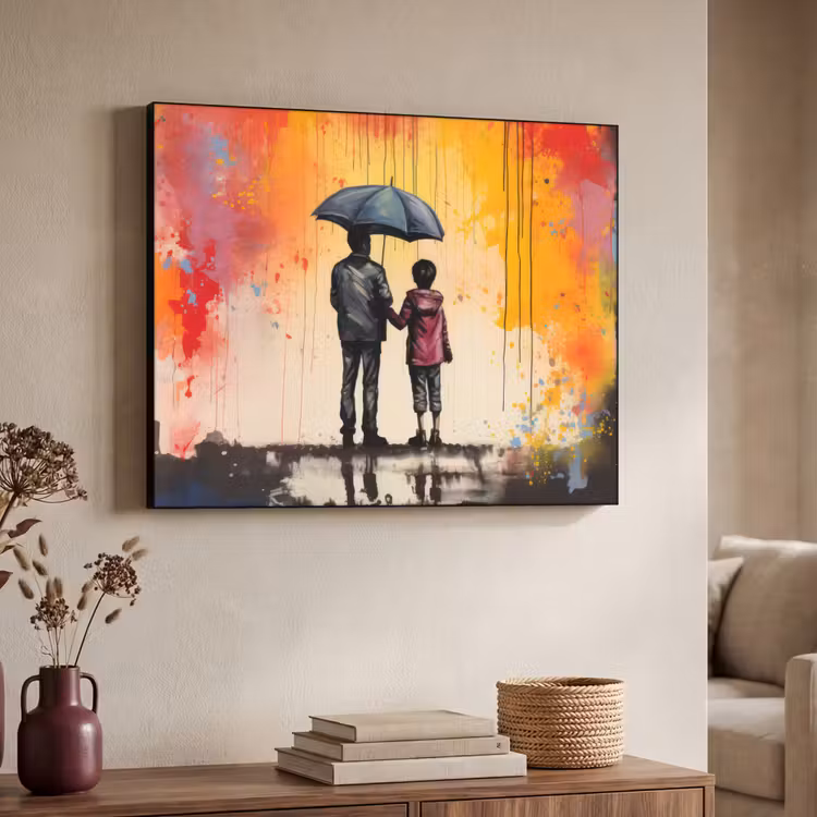 Art Frame - Graffiti - Paraplu - Mensen - Kleuren - Kunst — 4