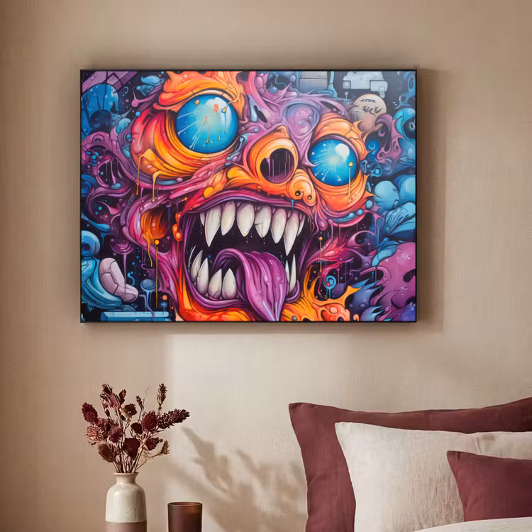 Art Frame - Monster - Graffiti - Kleuren - Oranje — 2