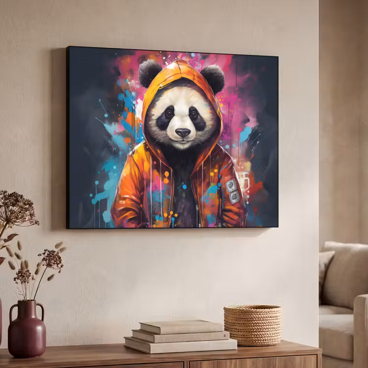 Art Frame - Panda - Jas - Graffiti - Oranje — 4