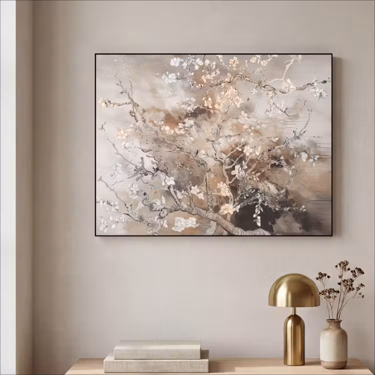 Art Frame - Amandelbloesem - Kunst - Van Gogh - Beige - Abstract — 3