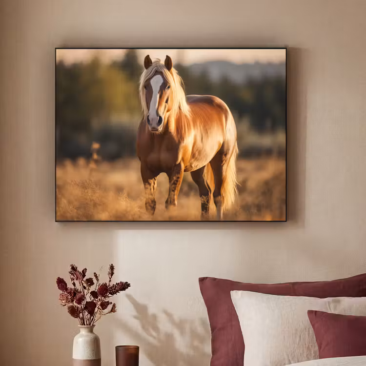 Art Frame - Paard - Bruin - Natuur - Weiland - Dier — 2
