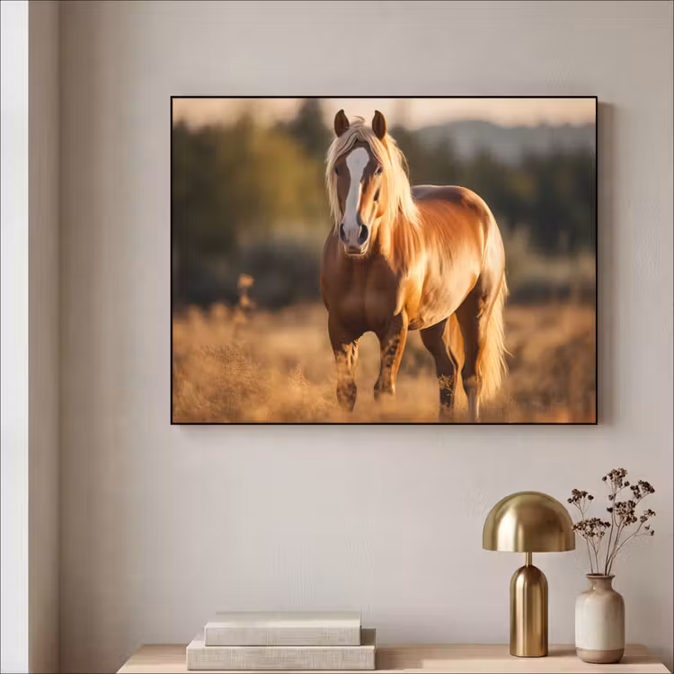 Art Frame - Paard - Bruin - Natuur - Weiland - Dier — 3