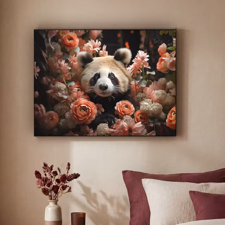 Art Frame - Panda - Dier - Bloemen - Natuur - Botanisch — 2